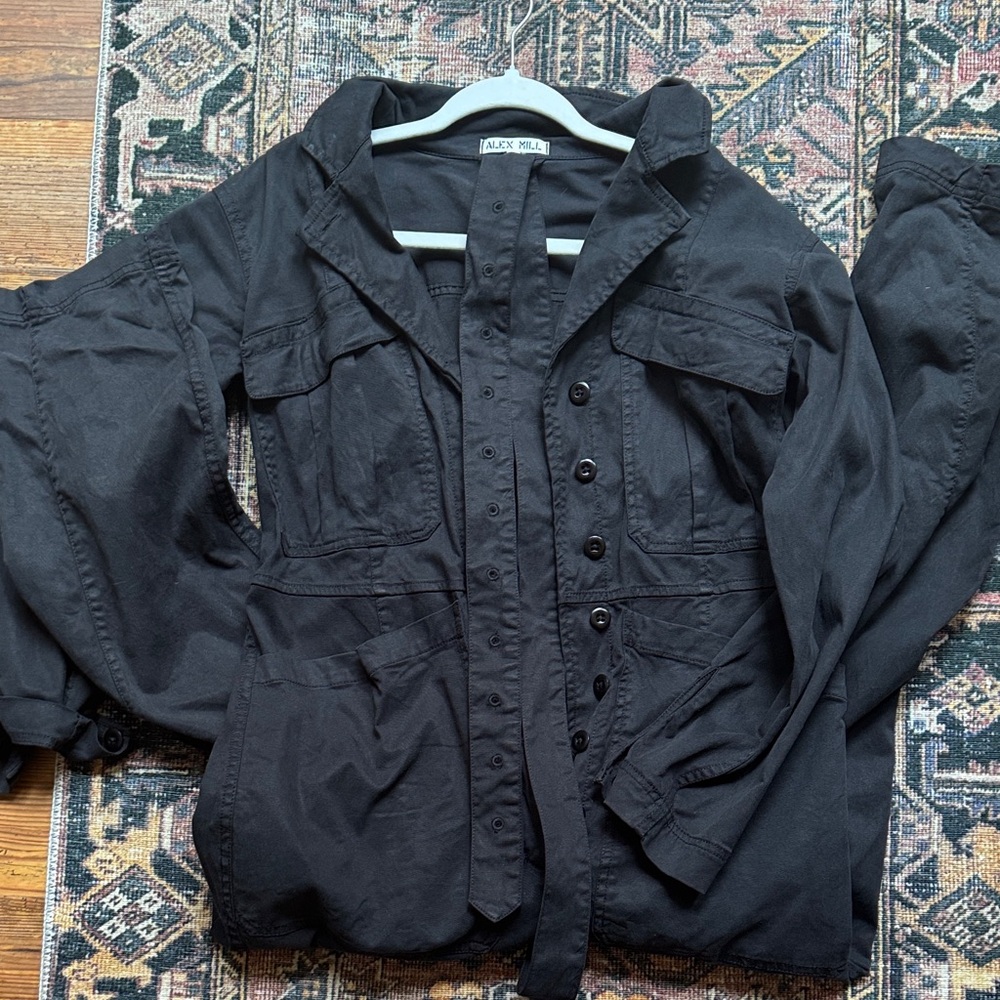 Alex Mill Charcoal Ankle Jumpsuit